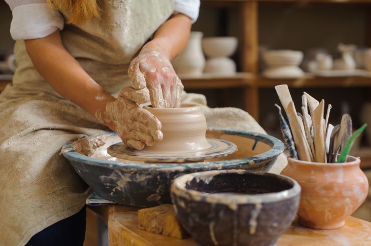pottery art classes in las vegas stock